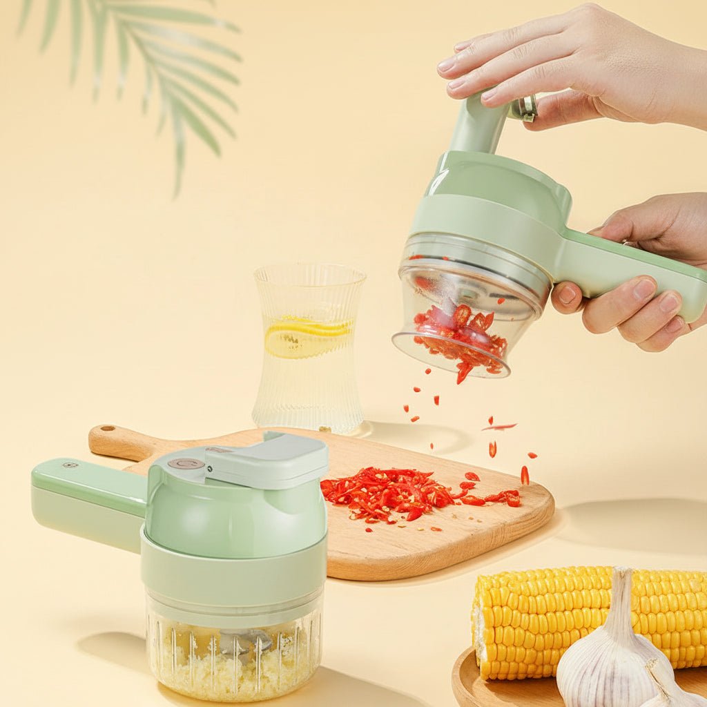 CHOPLUX – Tritatutto elettrico 4-in-1 per verdure, carne e aglio
