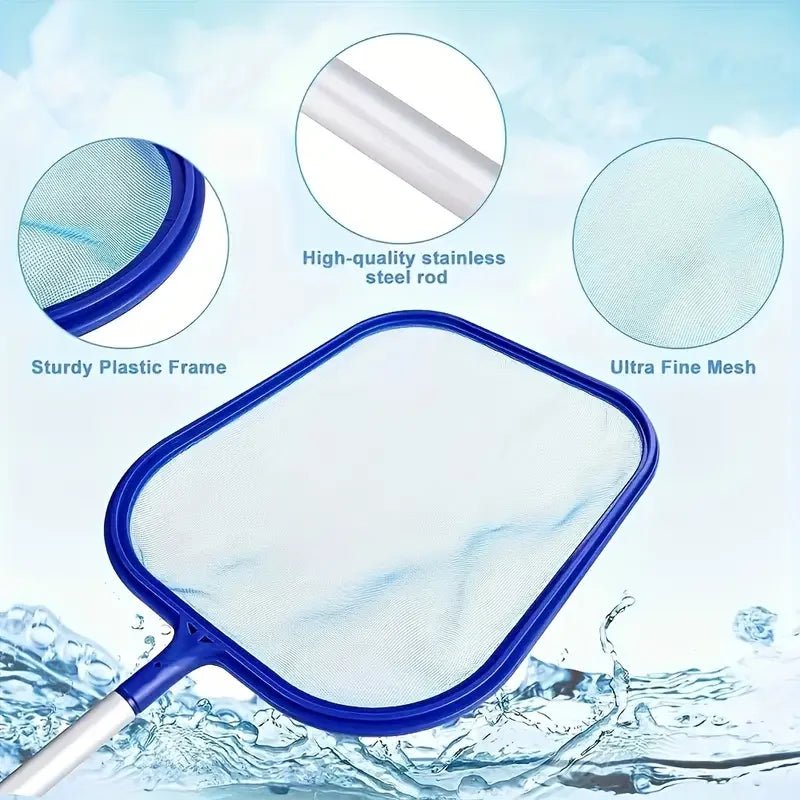 POOLPRO – Set completo per la pulizia della piscina con asta in alluminio