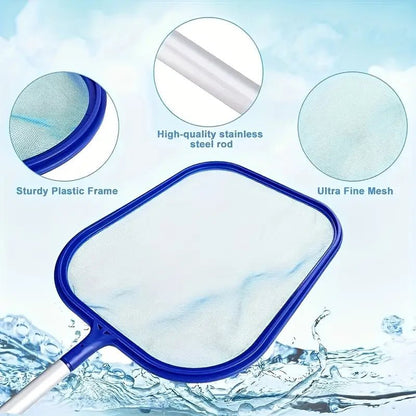 POOLPRO – Set completo per la pulizia della piscina con asta in alluminio