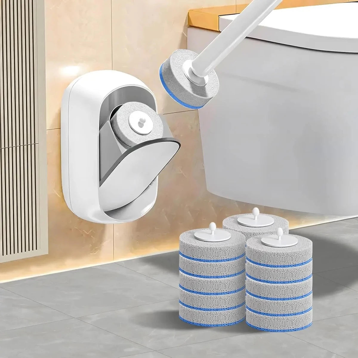 SANITIX – Limpiador desechable para inodoros con soporte