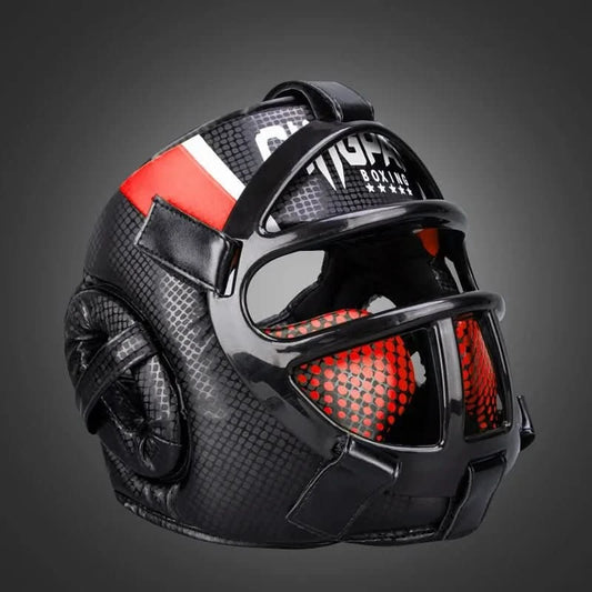 FightGuard - Premium Kopfschutzhelm Mit Integrierter Gesichtsmaske Für Kickboxen-4
