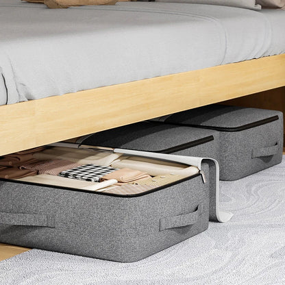 Storage Bag with Zipper for Comforters - Grande capacité & fenêtre pour le linge de lit