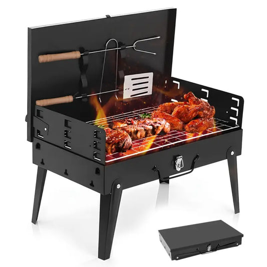 GrillMate Fold - Foldable steel garden barbecue for camping & garden