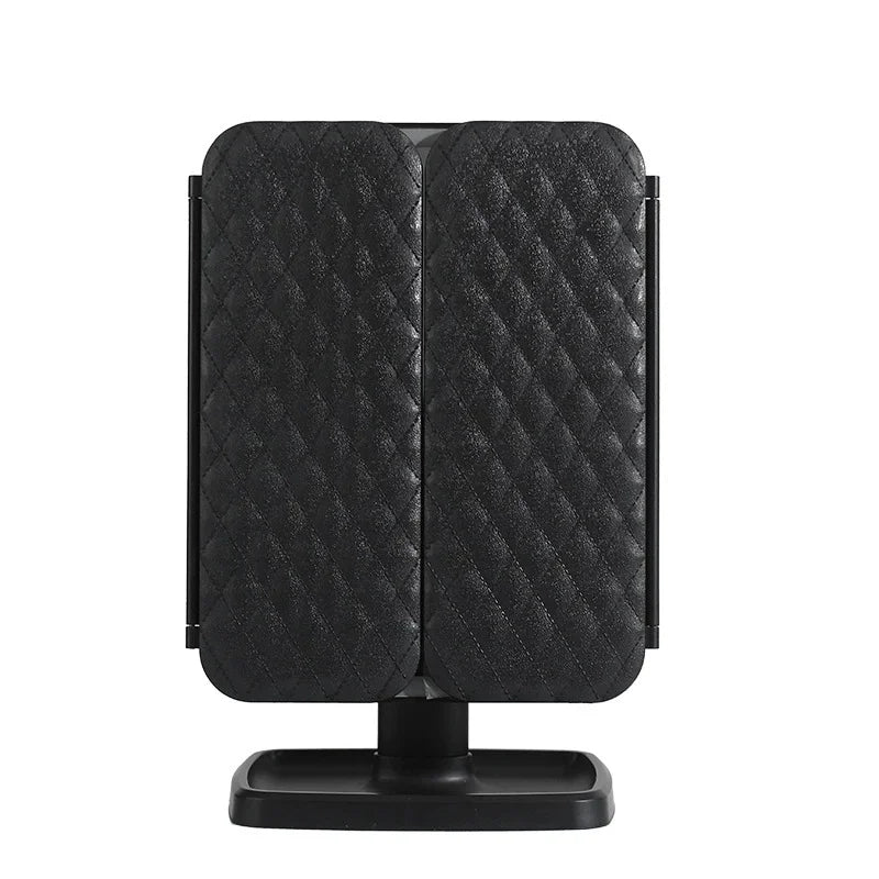 Glamlite Mirror - Miroir en trois parties avec éclairage LED en 3 couleurs pour un maquillage parfait