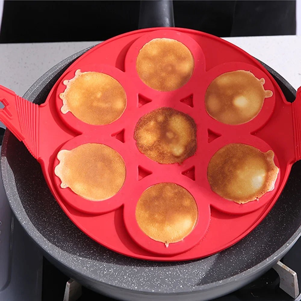 FLIPTARA – Plancha de parrilla antiadherente dividida para panqueques con volteo limpio