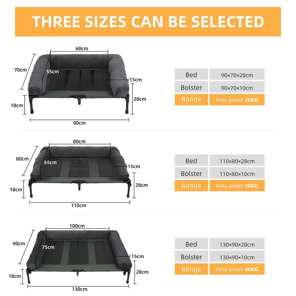 DOGHAVEN – Elevated Dog Bed for Garden & Outdoor