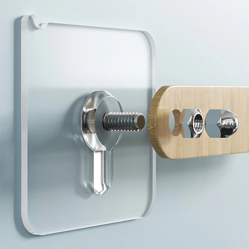 TRACELESS – Ganchos de pared sin residuos 10 piezas transparentes y resistentes