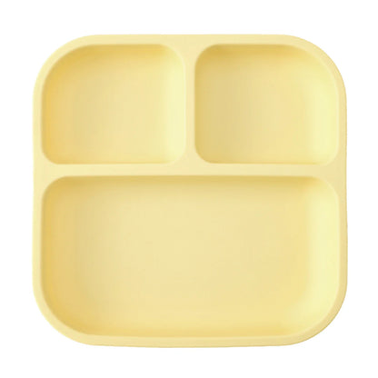 HALTFIX PIATTO – Piatto divisorio in silicone antiscivolo con base a ventosa per bambini piccoli (senza BPA)