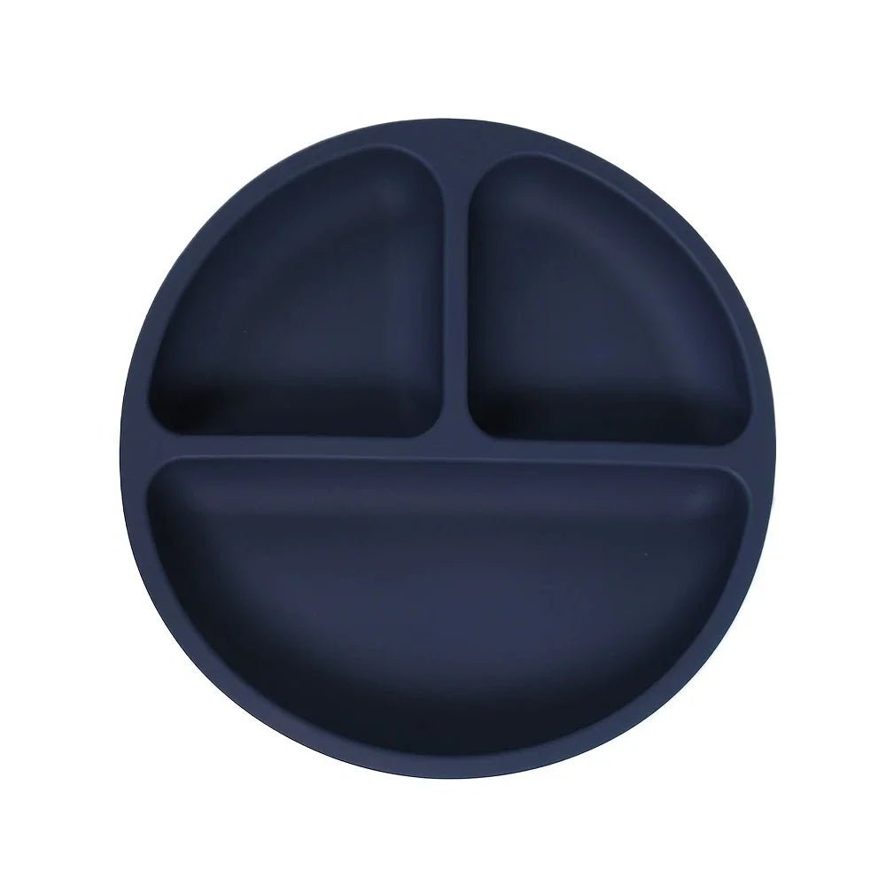 SAUGHALT KIDS – Piatto per bambini in silicone antiscivolo con base di aspirazione forte (senza BPA)