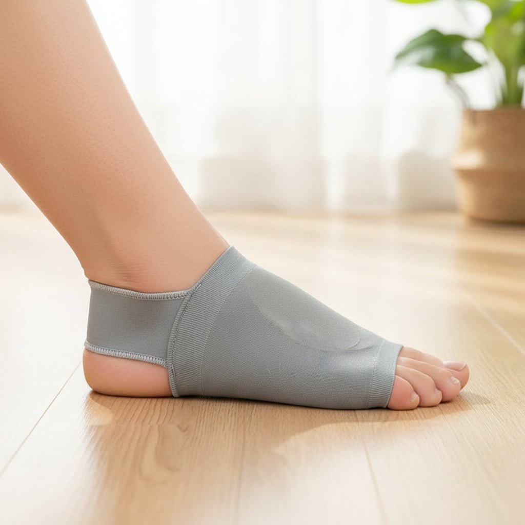 Silikongel Einlegesohlen für Plattfüße - Orthopädische Schuheinlagen mit Fußgewölbeunterstützung 2