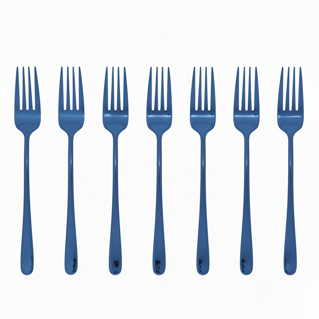 Silvéra – Elegante Essgabel, langlebiges, plattiertes Edelstahl-Utensil 10