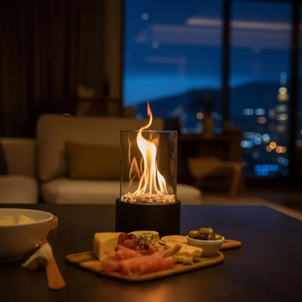 EMBERLUX – Tabletop fireplace – Smokeless flames for stylish lighting moments