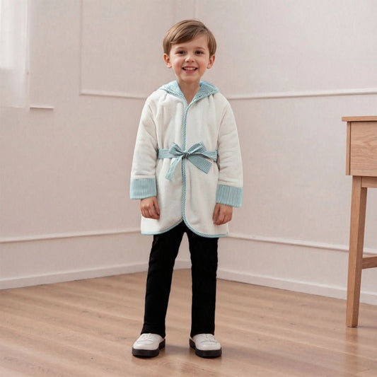 LunaLoft albornoz infantil con capucha | ultra suave y absorbente | albornoz de microfibra acogedor | confort de lujo para niños y niñas