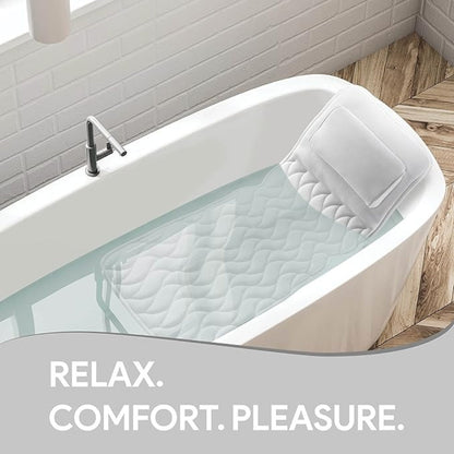 SOAKLUXE – Ergonomic Full-Body Bathtub Pillow for Comfort