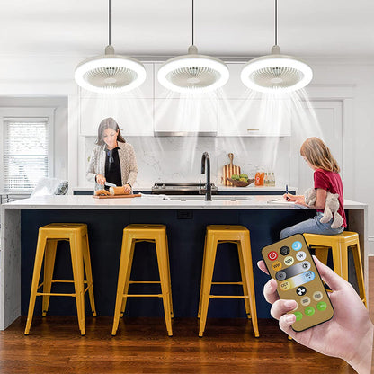BREEZELIGHT – Deckenventilator mit Lampenfassung und Fernbedienung