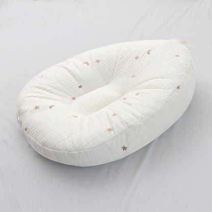 SoftNest - Ergonomisches Babyliegekissen aus 100 % Baumwolle für optimalen Komfort und Unterstützung 2