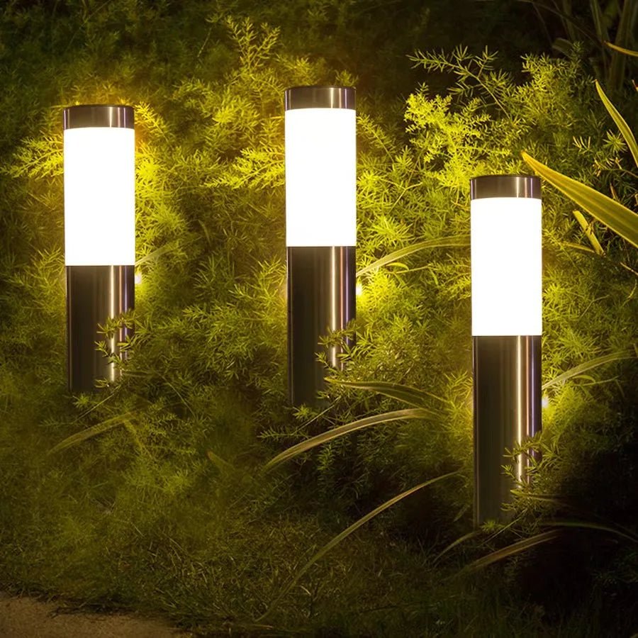 Solar-Rasenleuchte Mit IP65 Wasserdichtigkeit & Automatischer Ein-/Ausschaltung - Gartenbeleuchtung Solar, 10 Stunden Licht 0