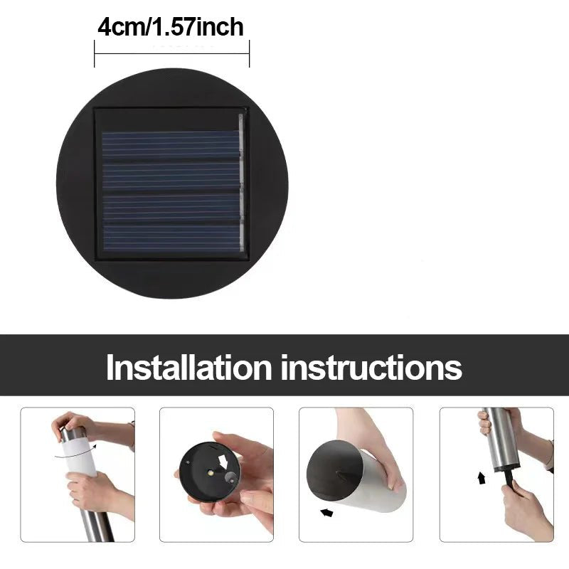 Solar-Rasenleuchte Mit IP65 Wasserdichtigkeit & Automatischer Ein-/Ausschaltung - Gartenbeleuchtung Solar, 10 Stunden Licht 4