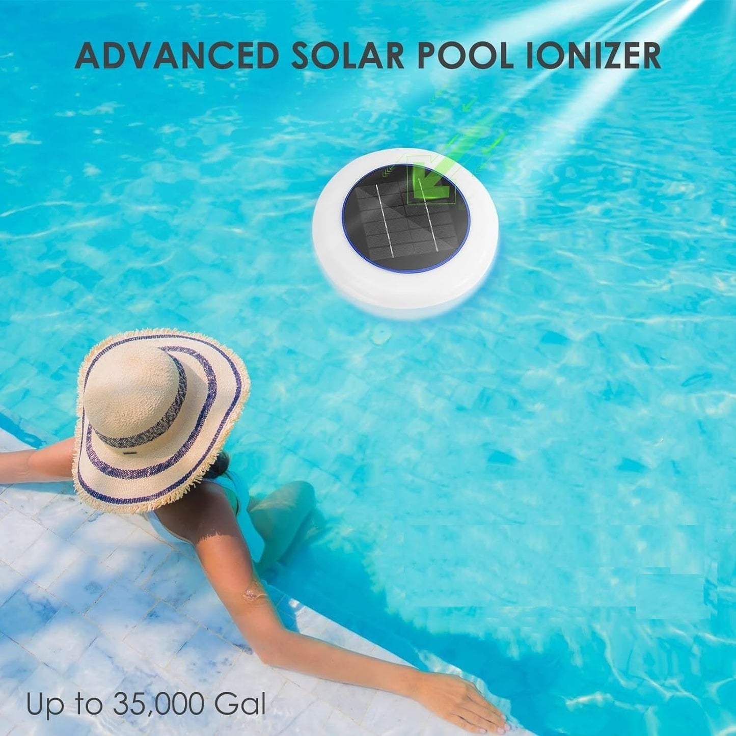 AQUAION – Solar Pool Ionizer with LED Light