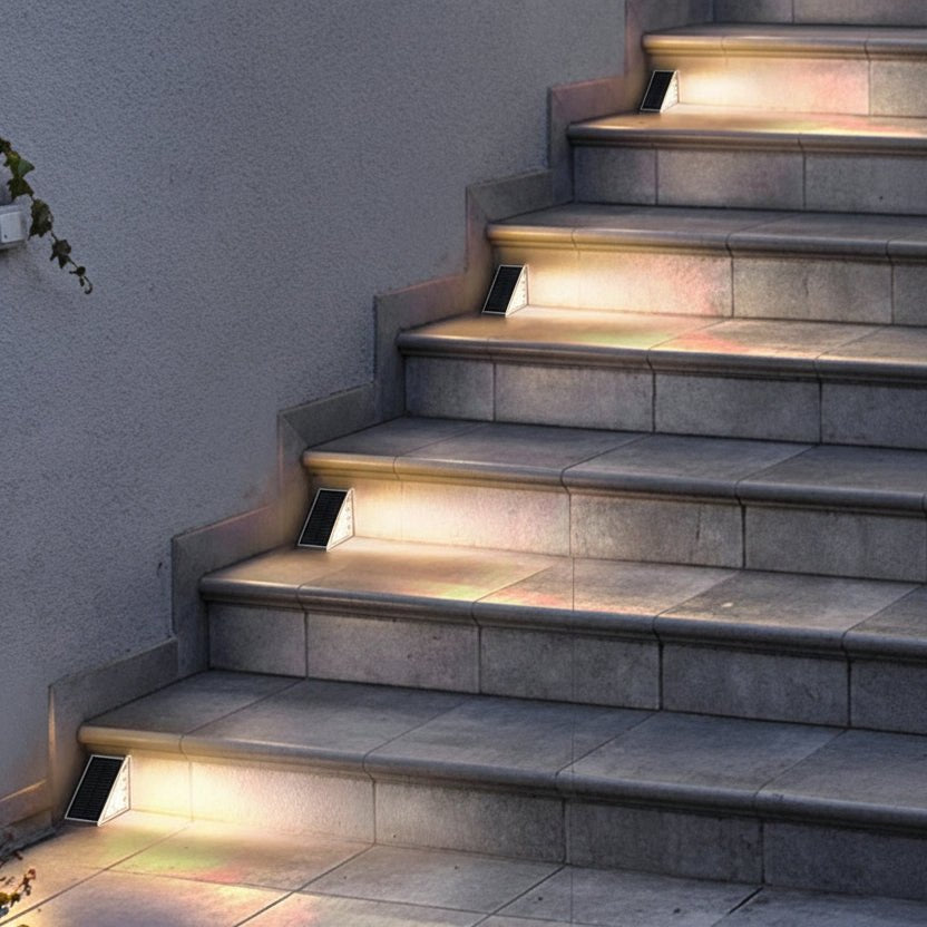 SUNSTEP – Luces solares para escaleras para caminos seguros por la noche
