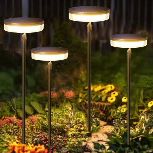 Solar Gartenleuchte - Wasserdicht, Solarbetrieben, Helle Wegeleuchte für Garten und Terrasse 0