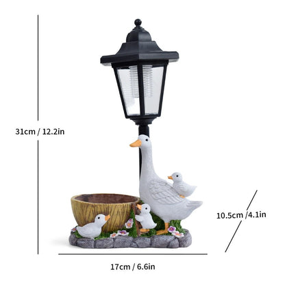 Solar Gartenlicht Ente - Dekoratives Solarlicht Für Garten & Außenbereich 4