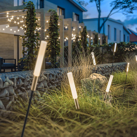Solar reed lights - solar reed lamps for atmospheric garden lighting