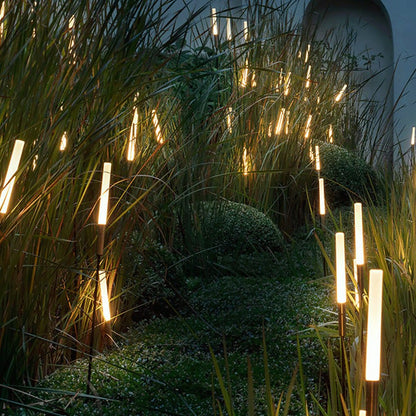 Solar reed lights - solar reed lamps for atmospheric garden lighting
