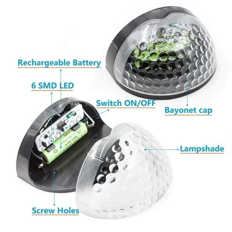 Solar LED Außenbeleuchtung - 6er Set Wasserdicht für Garten & Terrasse 4