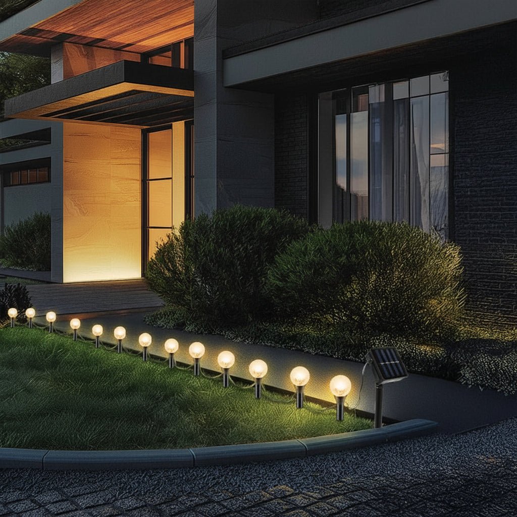 Solar Lichterkette Outdoor - 20 LED Mit 8 Lichtmodi Für Den Garten, Wasserdicht 1