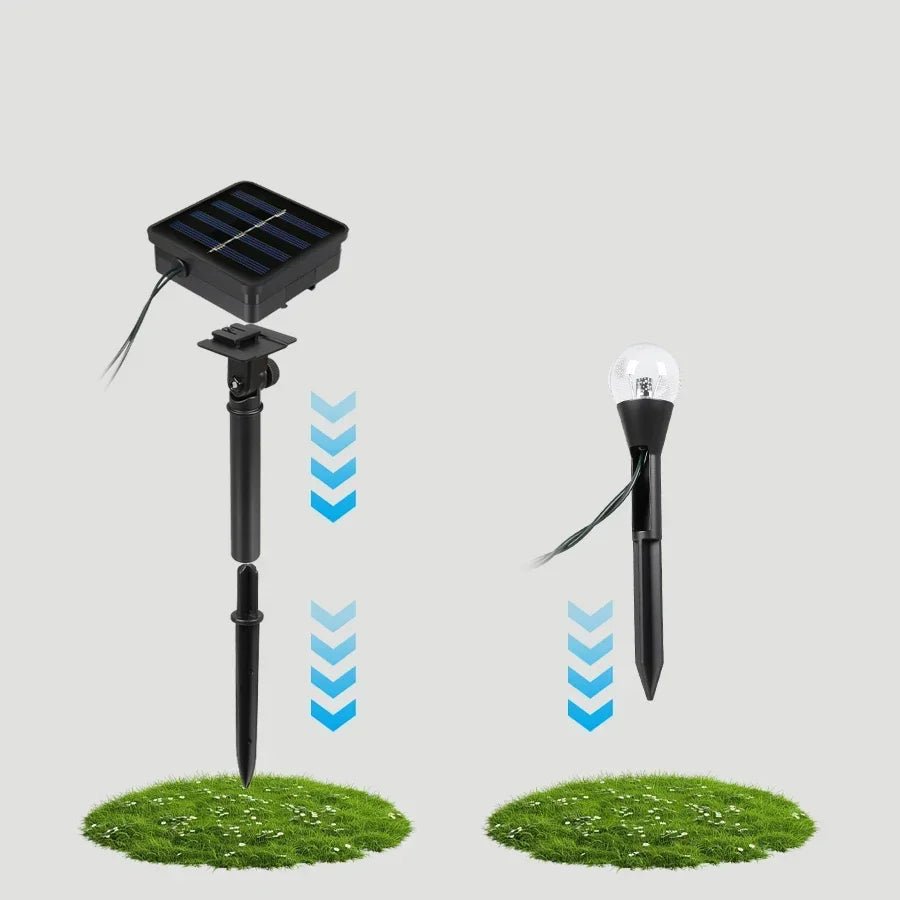 Solar Lichterkette Outdoor - 20 LED Mit 8 Lichtmodi Für Den Garten, Wasserdicht 4