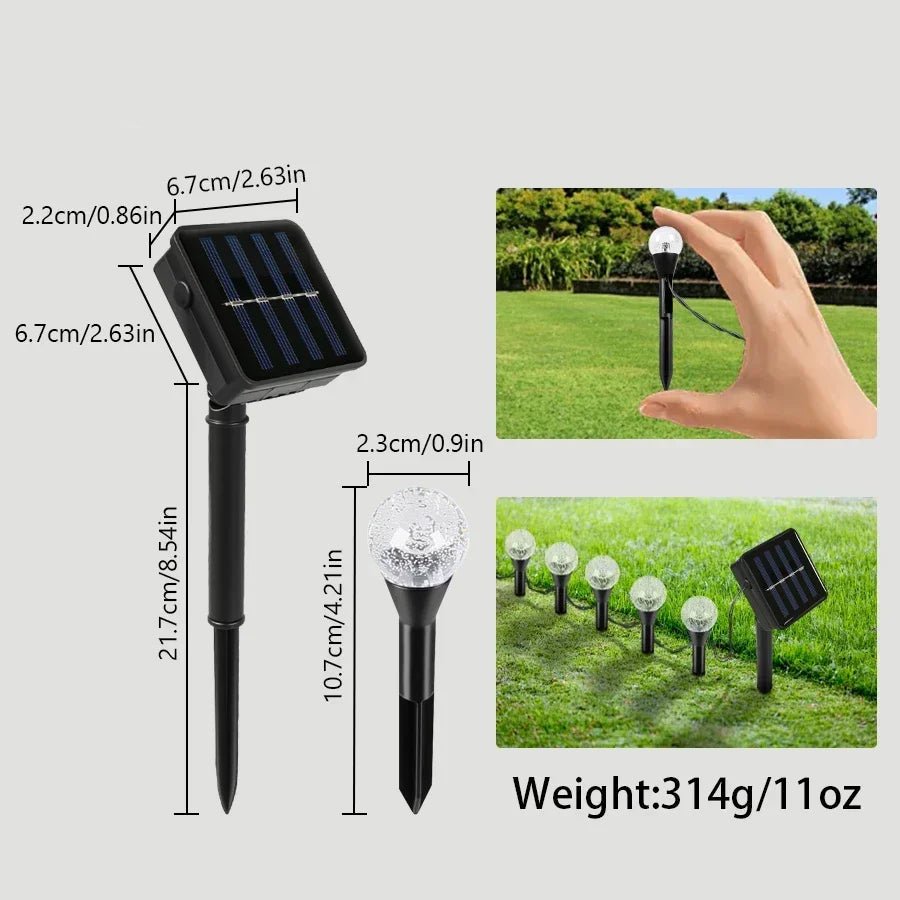 Solar Lichterkette Outdoor - 20 LED Mit 8 Lichtmodi Für Den Garten, Wasserdicht 5