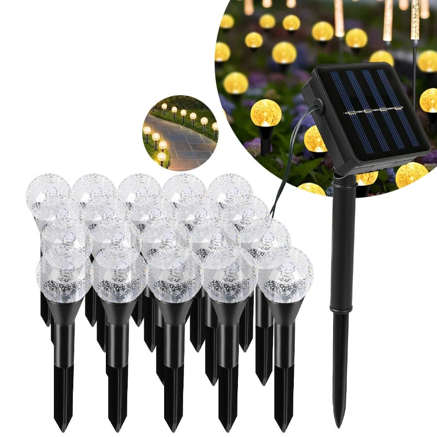 Solar Lichterkette Outdoor - 20 LED Mit 8 Lichtmodi Für Den Garten, Wasserdicht 6