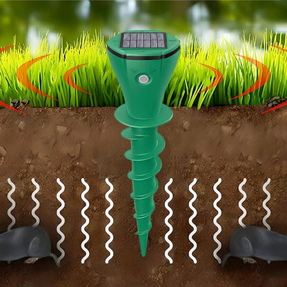 Solarbetriebener Maulwurfschutz mit Seismischen Vibrationen - Effektive Gartenabwehr 5