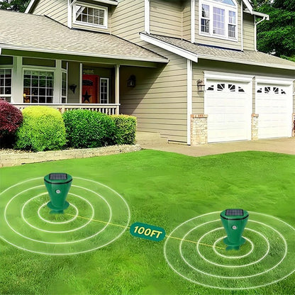 Solarbetriebener Maulwurfschutz mit Seismischen Vibrationen - Effektive Gartenabwehr 6
