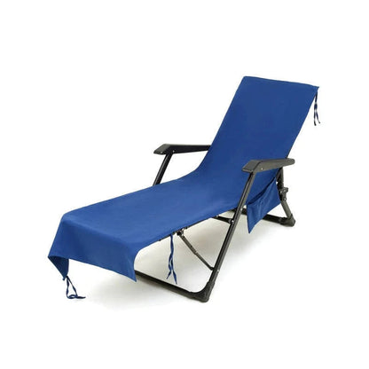 SUNLOUNGE TOWEL - Towel with pockets & non-slip grip for deckchairs