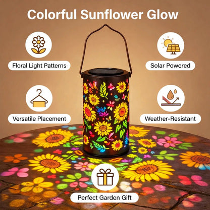 Sonnenblumen Solar Laterne Outdoor - Automatische Dämmerungsschaltung für den Garten 3