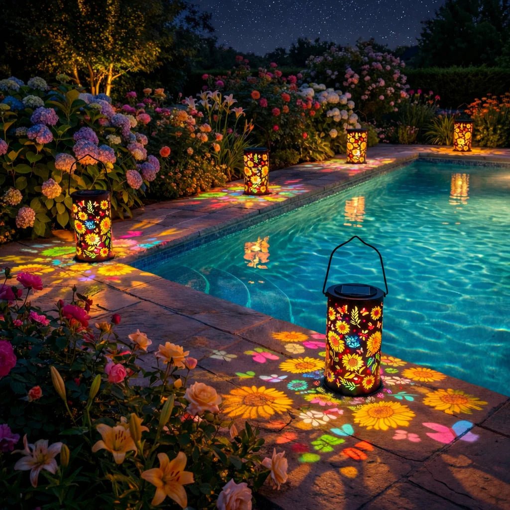Sonnenblumen Solar Laterne Outdoor - Automatische Dämmerungsschaltung für den Garten 4