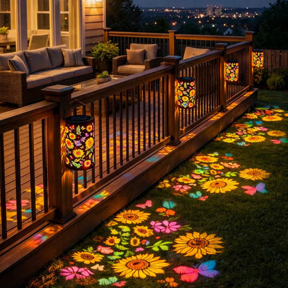 Sonnenblumen Solar Laterne Outdoor - Automatische Dämmerungsschaltung für den Garten 6