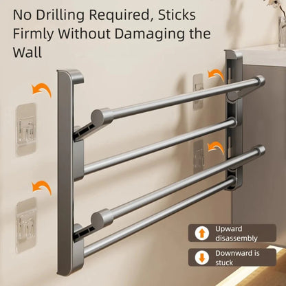 WANDORDNER – Wandmontiertes Schuhregal mit Ablauf für platzsparende Aufbewahrung