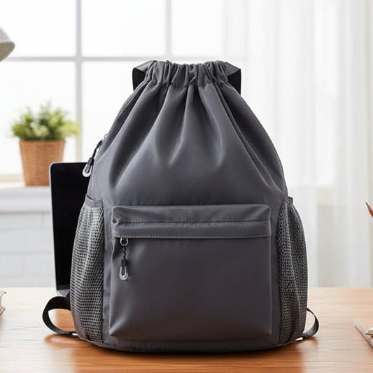 SportCord – Mochila deportiva con cordón, compartimento para zapatos y bolsillos