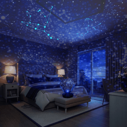 StellarLight Galaxie-Projektor | Sternenhimmel-Lampe | Einstellbare Ambientebeleuchtung | Entspannendes Nachtlicht fürs Schlafzimmer 0