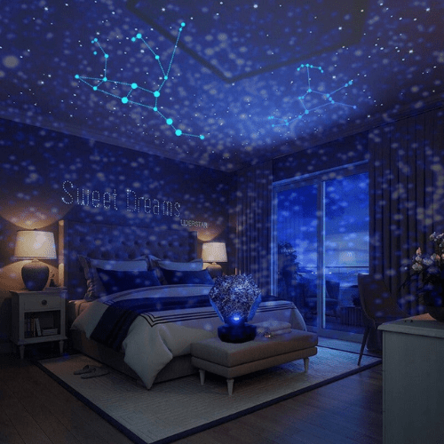 StellarLight Galaxie-Projektor | Sternenhimmel-Lampe | Einstellbare Ambientebeleuchtung | Entspannendes Nachtlicht fürs Schlafzimmer 0