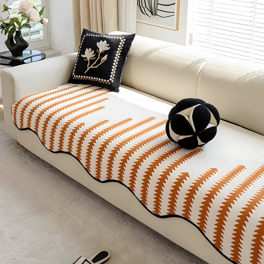 ChevronLuxe – Moderne chenille bankhoes met stijlvolle bescherming