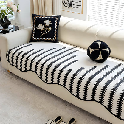 ChevronLuxe – Moderne chenille bankhoes met stijlvolle bescherming