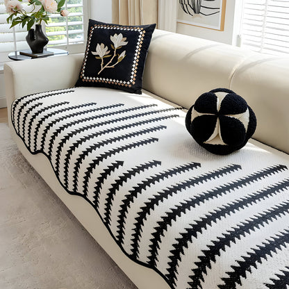 ChevronLuxe – Moderne chenille bankhoes met stijlvolle bescherming