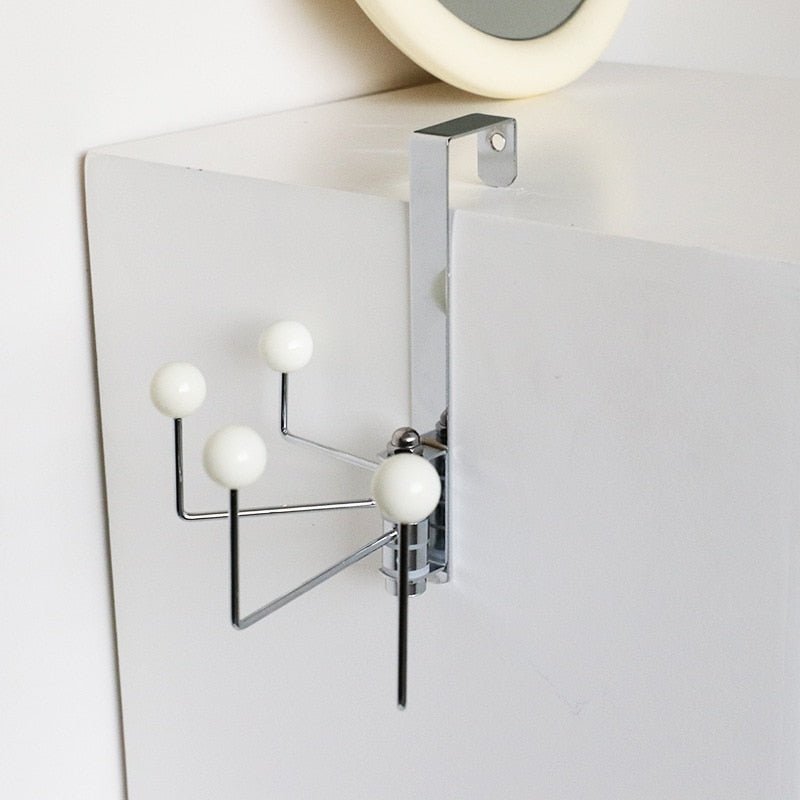 Stylischer Türhaken Zum Einhängen - Robuste Metallkonstruktion, Chrom-Design, 3 Haken für Ordnung 5