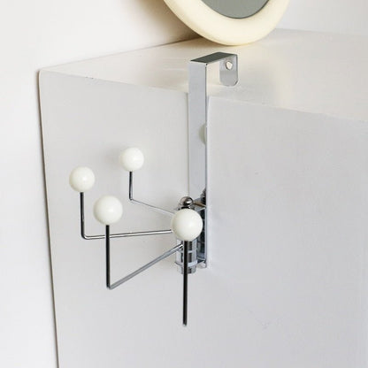 Stylischer Türhaken Zum Einhängen - Robuste Metallkonstruktion, Chrom-Design, 3 Haken für Ordnung 5