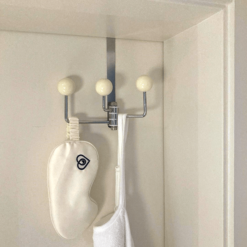 Stylischer Türhaken Zum Einhängen - Robuste Metallkonstruktion, Chrom-Design, 3 Haken für Ordnung 6