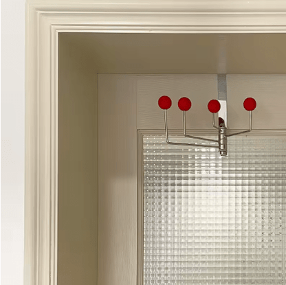 Stylischer Türhaken Zum Einhängen - Robuste Metallkonstruktion, Chrom-Design, 3 Haken für Ordnung 8